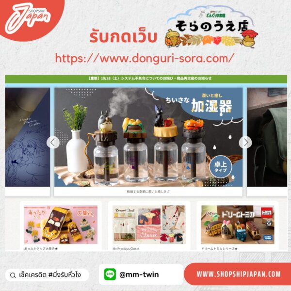 บริการกดเว็บ Donguri Japan